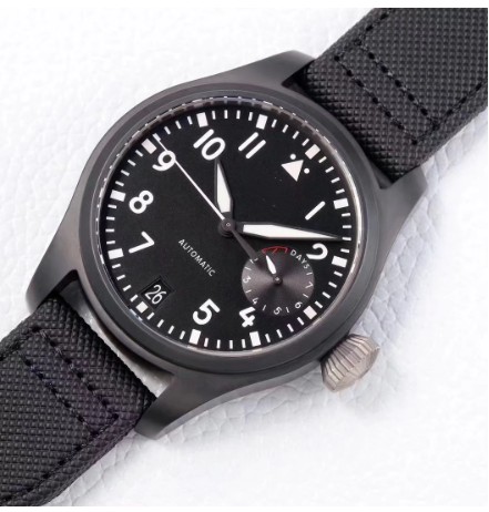 Luxury New Mens Watch Automatic Mechanical Waterproof Silver Black Blue Dial Canvas Leather Strap Male Wrist Watches