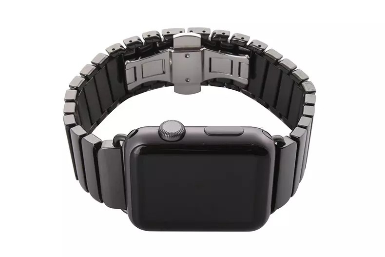 URVOI رابط سوار ل أبل ساعة 7 6 SE 5 4 3 2 1 الفرقة الفضاء السيراميك حزام ل iWatch 40 41 44 45 مللي متر اللون أبيض أسود