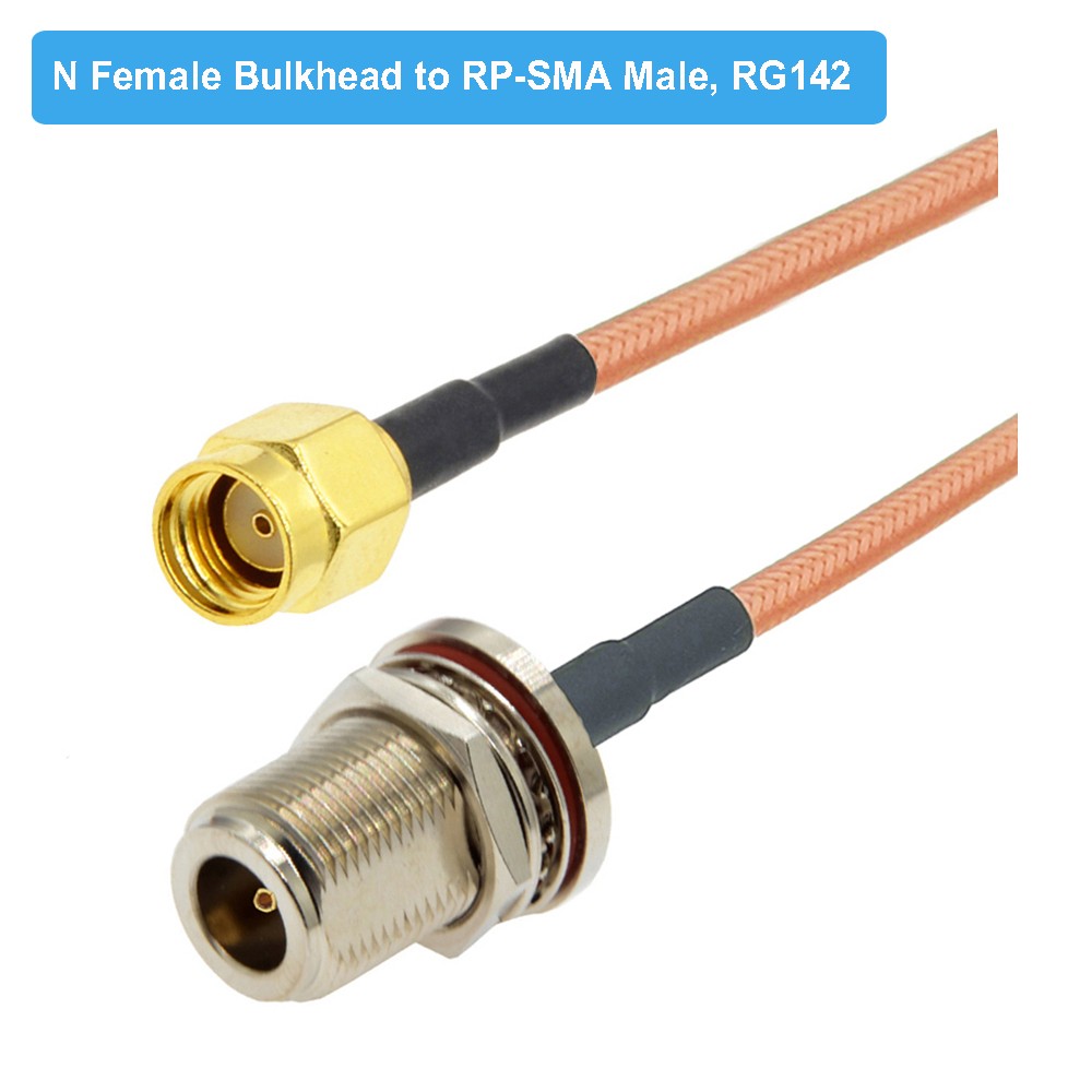 BEVOTOP RG142 N Male Plug to SMA Male RF Connector Cable Adapter Jumper Coaxial Pigtail RG-142 Extension Cord 10cm 15cm 50cm 1m