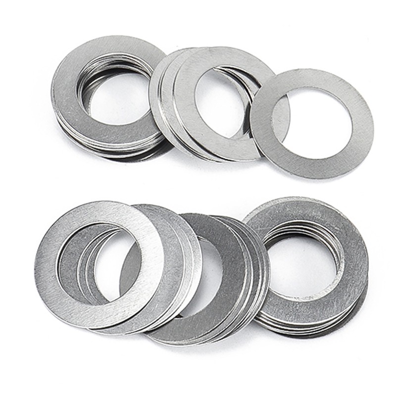 0.1 0.2 0.3 0.5mm Ultra-thin Flat Washer 304 Stainless Steel Adjust Flat Gasket of Thick Ultra-thin Chip Din988 M2~M40 10pcs