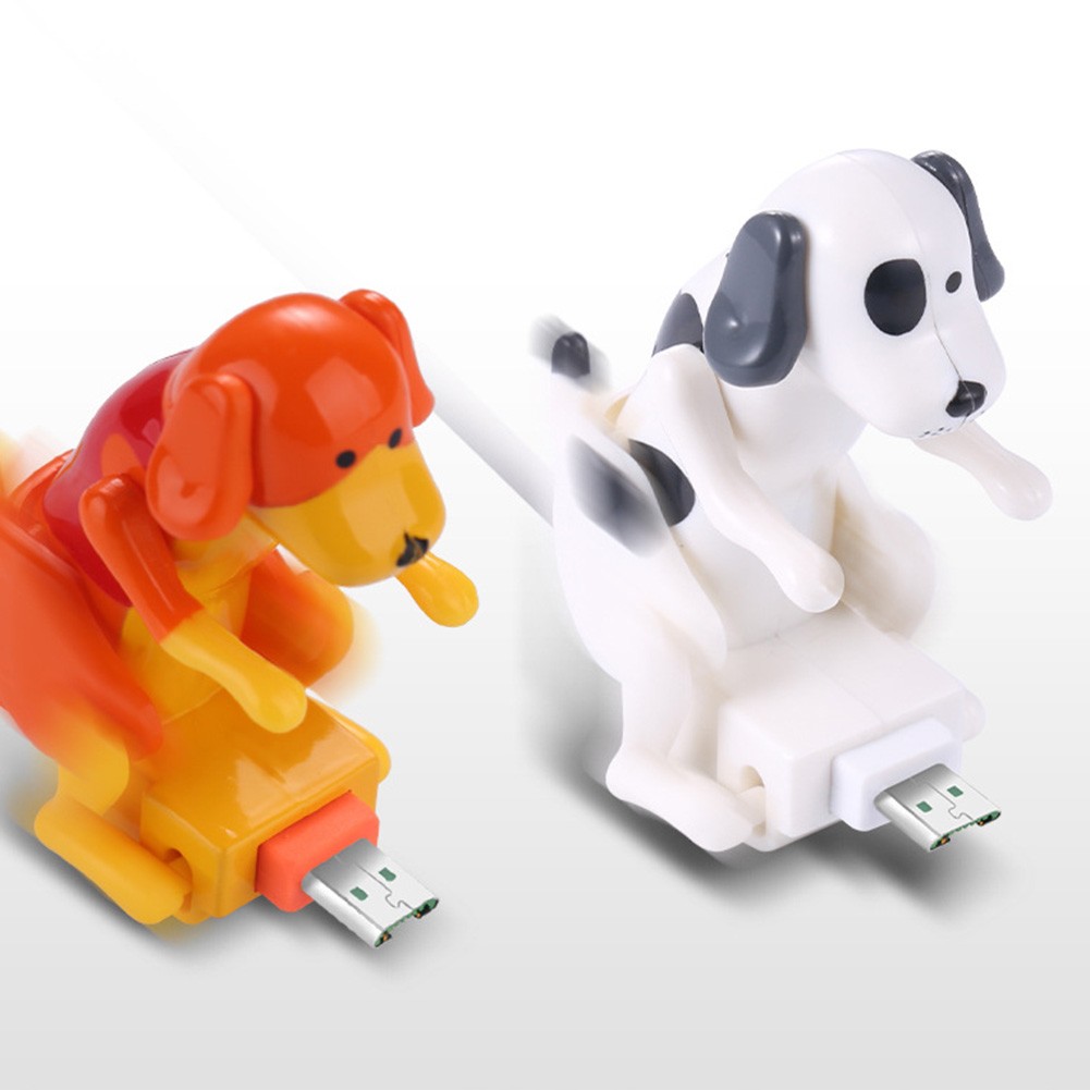 Portable Funny Dog Humping Fast Charger Cable USB Charging Line Charging Data Cables for Apple Products Android Phone Support Dropshipping