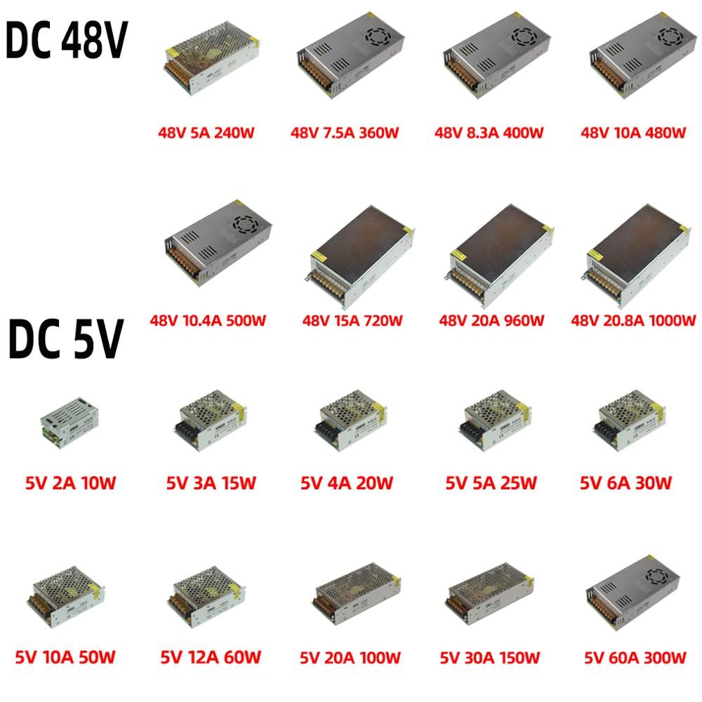 KAYPW AC Transformer Power Supply Converter AC 110V 220V to DC 5V 12V 24V 48V Power Supply Inverter Transformer for Led CCTV