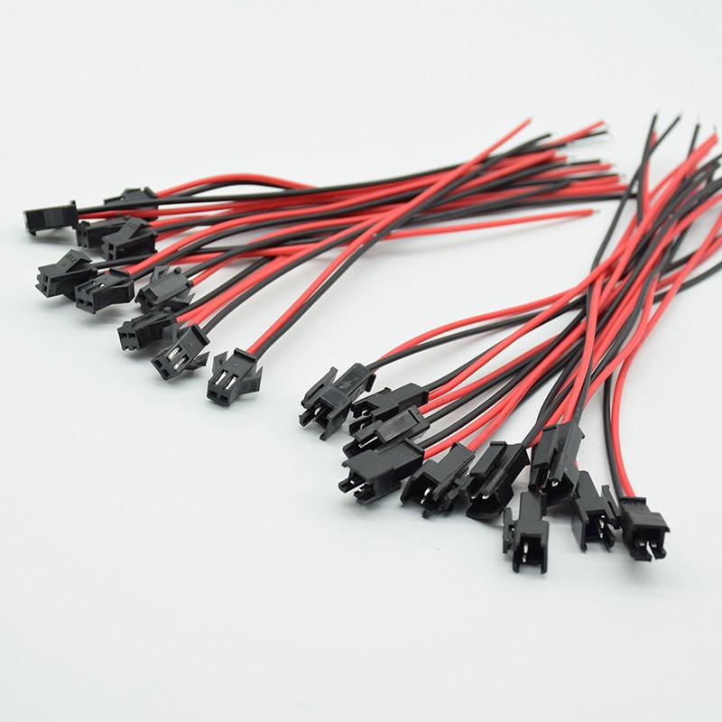 10 Pairs 15cm JST SM 2 Pins Plug Male And Female Wire Connector Wire Connector Pigtail Cable Plug For LED Strip Light Bar Lamp