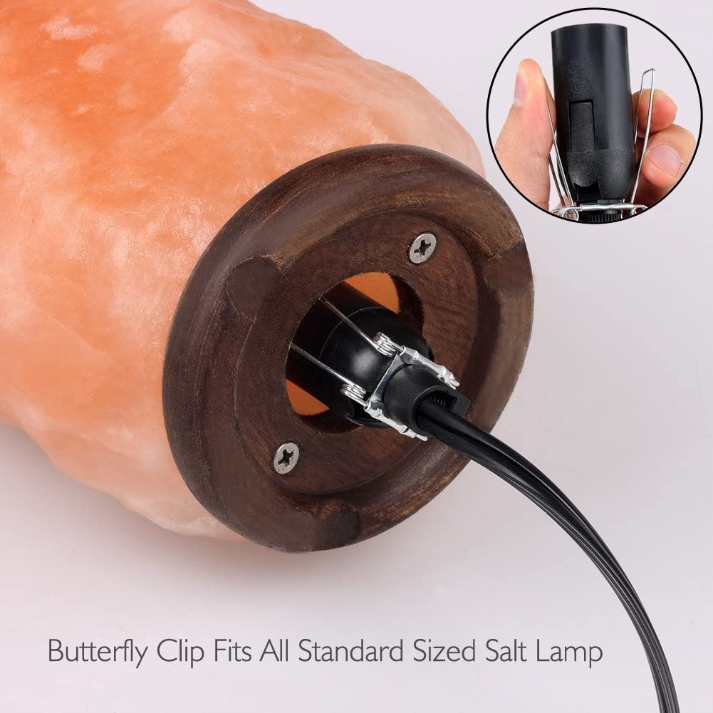 Himalayan Salt Lamp Cord With Dimmer Switch E14 Lamp Base Hanglamp Light Bulb Holder Socket EU Plug 1.8m Power Cord Cable Black