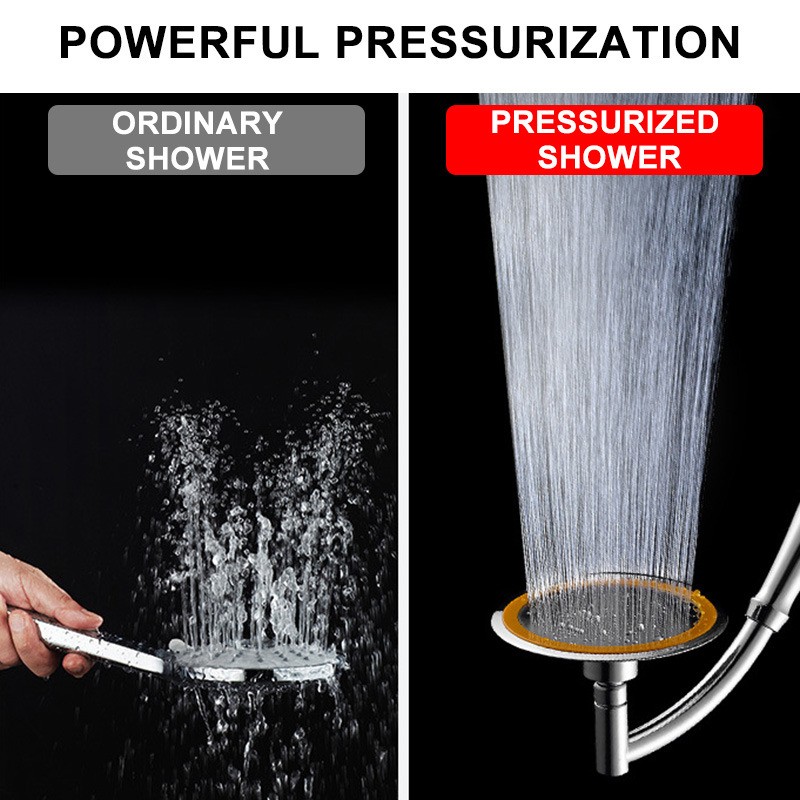 4/6 Inch Adjustable 2 Mode Shower Head Bathroom Handheld Spray Head Home High Pressure Large Rainfall Universal Shower Nozzle