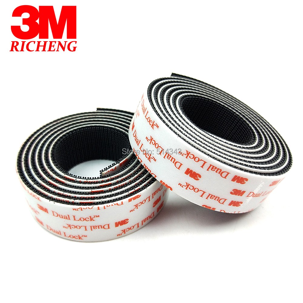 Black SJ3551 Adhesive Tape Double Lock Type 400 Lockable Lock Tape VHB Fixing Tape