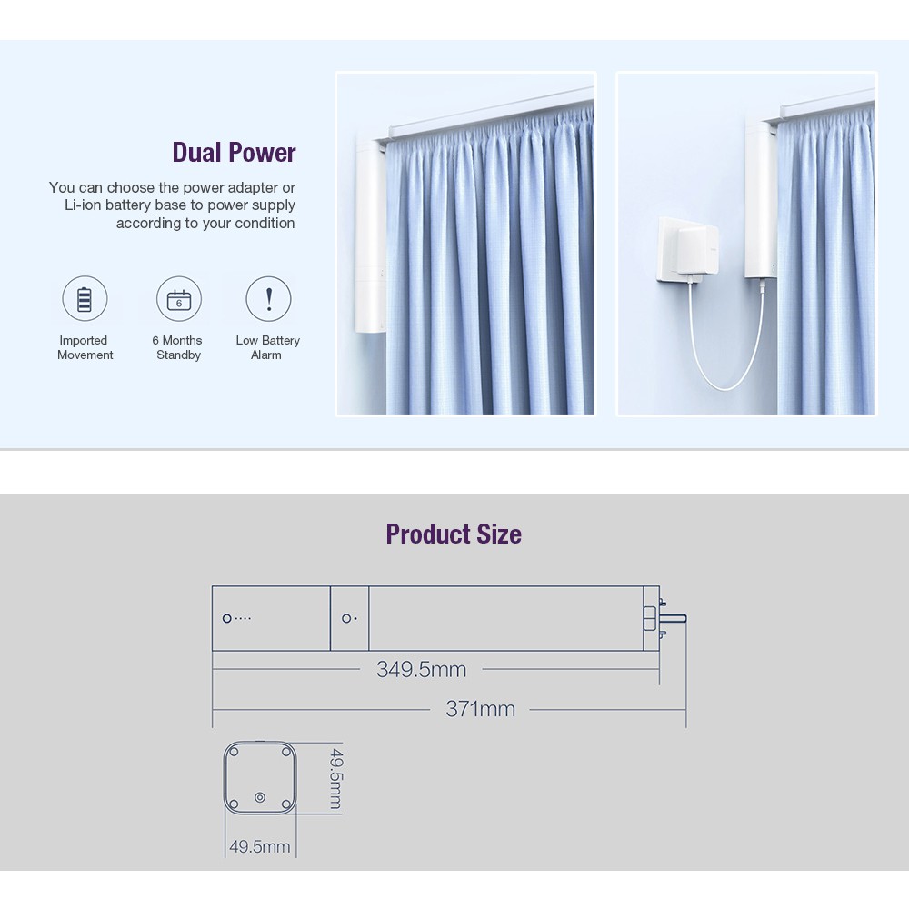 Aqara B1 Smart Curtain Engine Remote Control Wireless Smart Motorized Electric Timing APP Mihome Smart Home Ecosystem Product