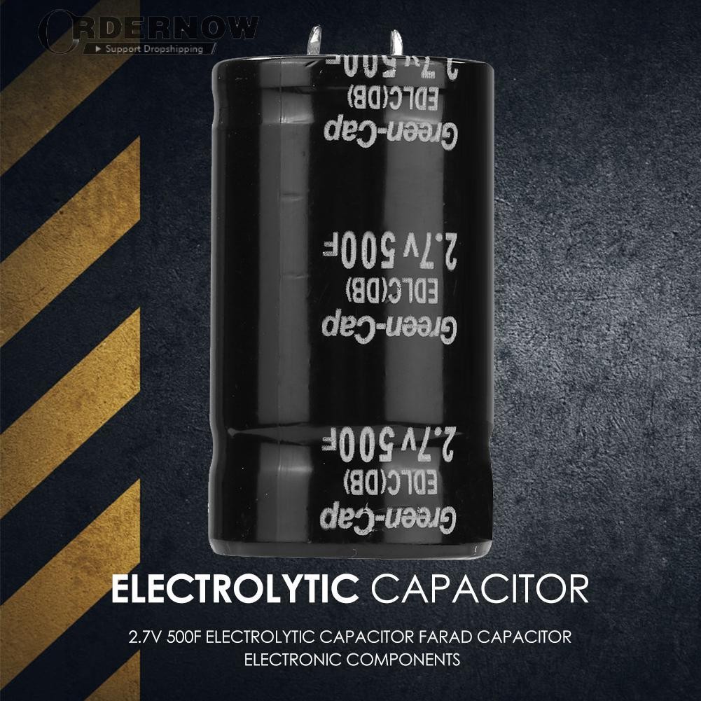 2.7V 500F 35x60mm Super Farad Capacitor Wide Scope of Metal Application Electrolytic Capacitor for Automotive Circuit