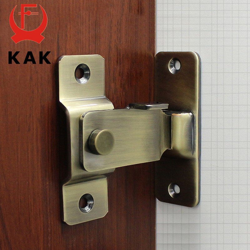 KAK 304 - Stainless Steel Door Lock, 90 Degree Angle Door Lock, Security Sliding Chain, Anti-theft Door Lock, Accessory