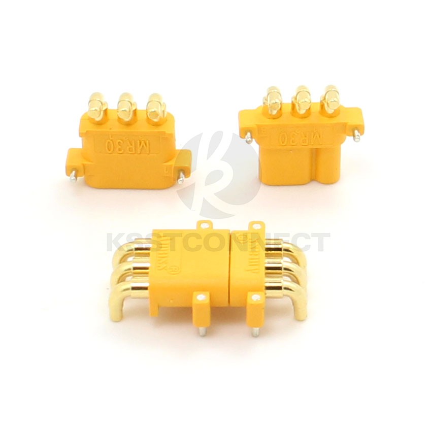 MR30PW Male-Female Connector, 90 Degree Right Angle, 10 Pairs