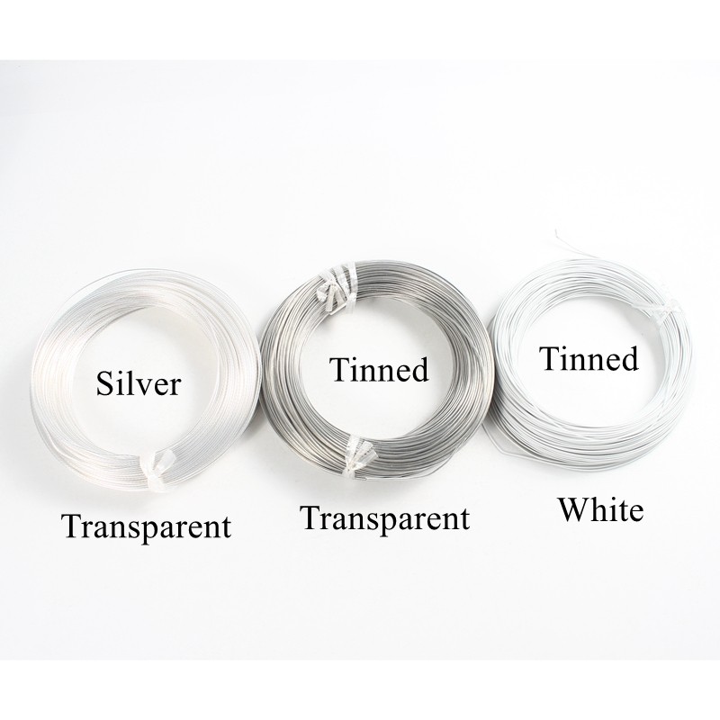 PTFE High Insulation Resistance Wire , Silver Plated Copper Sheathing Wire , 22awg 0.35mm² , 0.35mm²