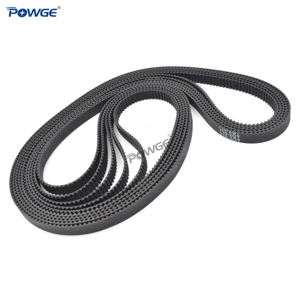 POWGE 2MGT G2M 2GT Synchronous timing belt pitch length 660/670/676/696/700/710/724/726/730 width 6/9mm rubber GT2 closed loop