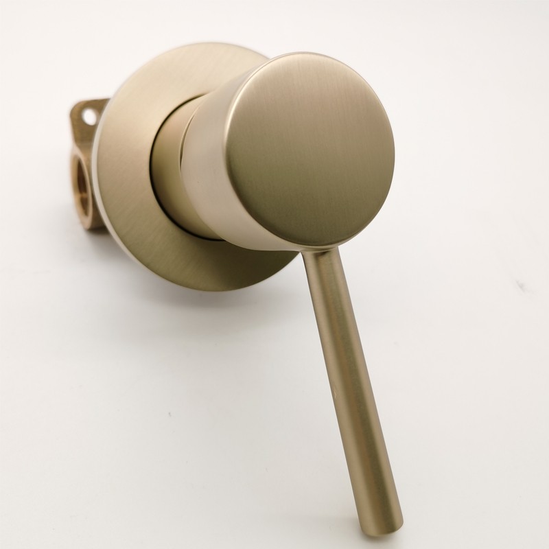 Bathroom Brass Shower Faucet Control Valve Concealed In Wall Mixer For Shower Head Headset Gold Matte Black And Chrome