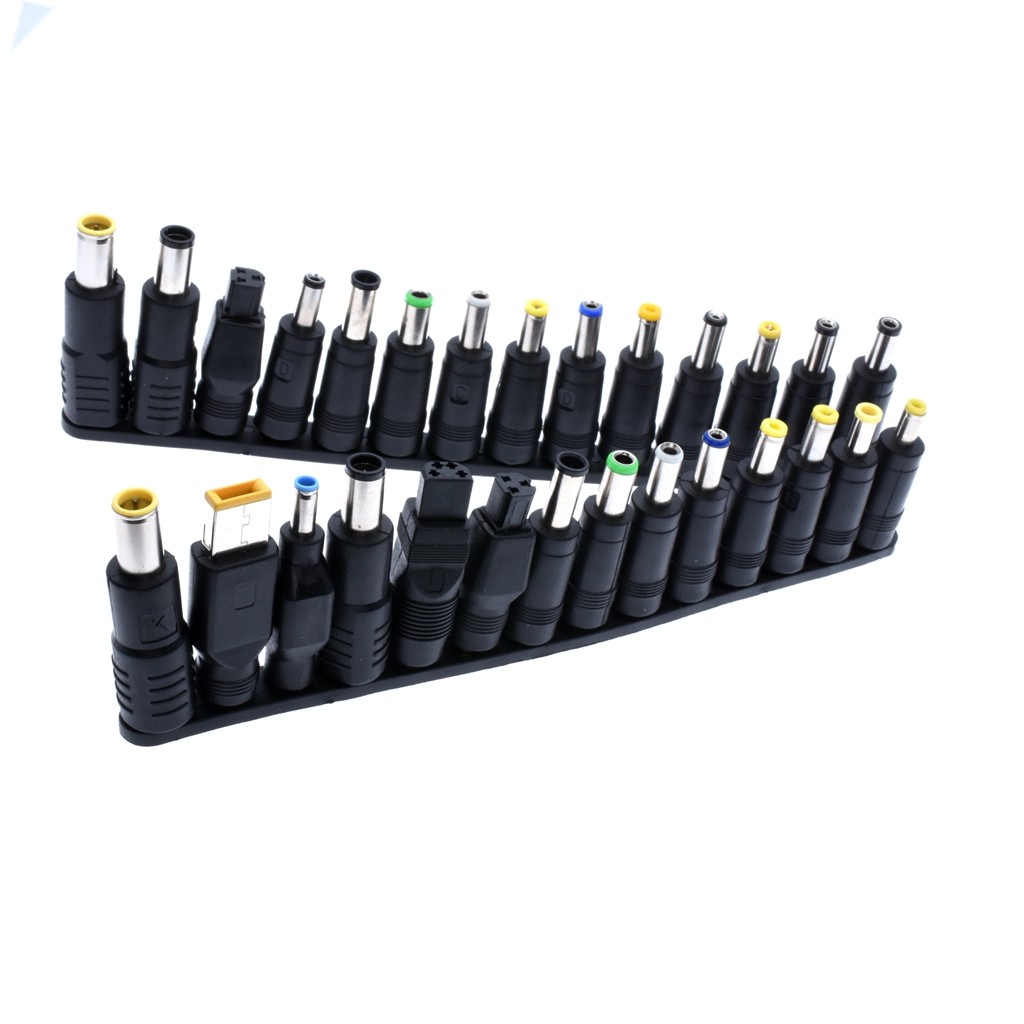 74pcs Universal Laptop DC Power Supply Adapter Connector Plug AC DC Converter Head Jack Charger Connectors Laptop Power Adapte