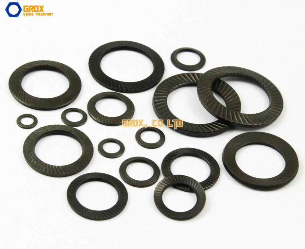 M16 Flat Lock Shockproof Washer 30pcs 8.8 Grade Alloy Steel