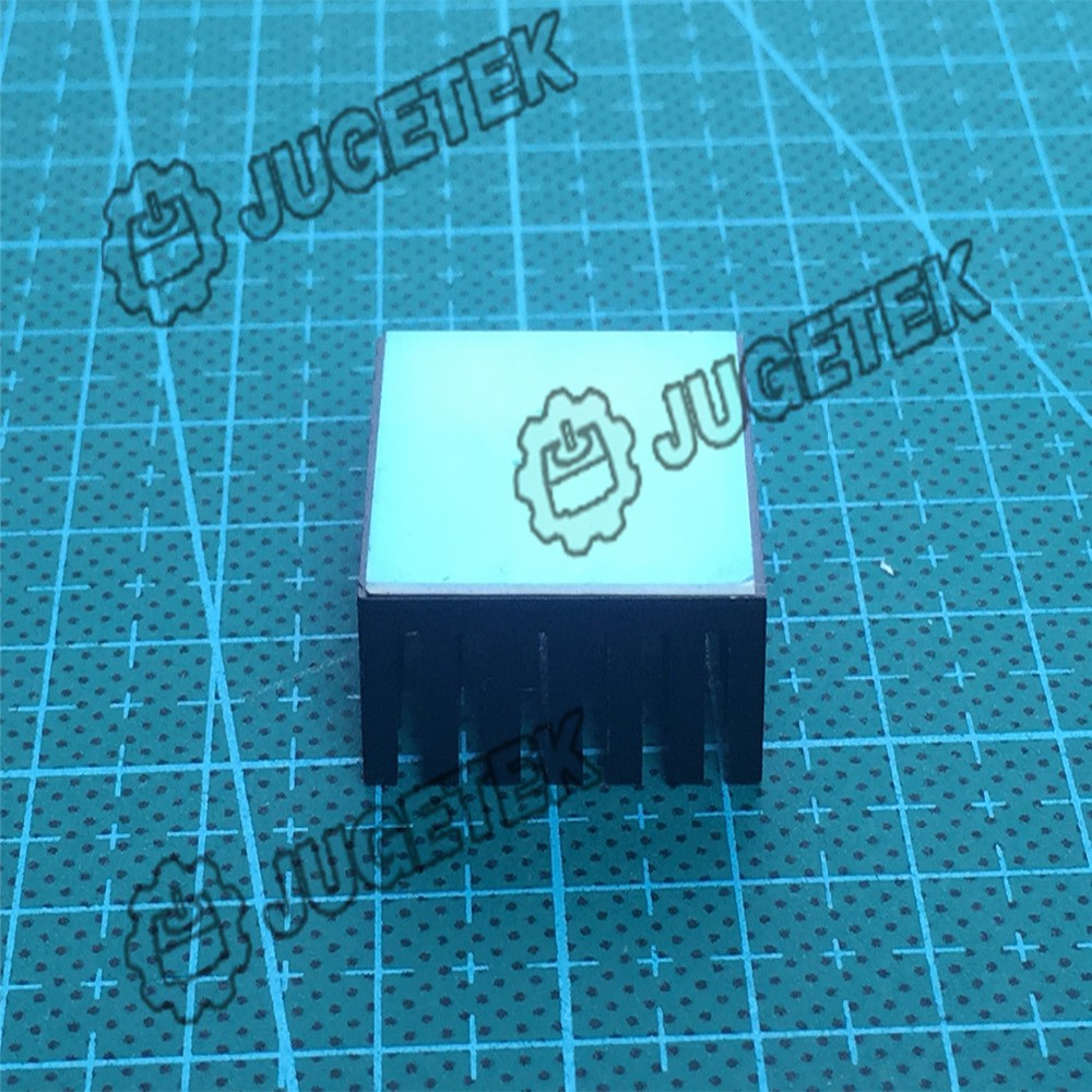 10pcs/lot 23mm Length 23mm Width 10mm Height High Quality Super Heat Conduction Aluminum Black Heatsink With 3M Tape