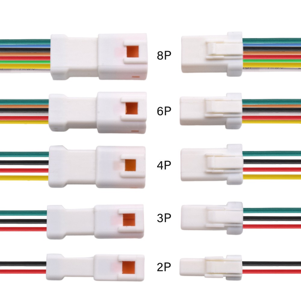 5/10 Sets Micro JST 2/3/4/6/8 Pin Auto Snap Connector Waterproof Wire Connector Housing Male Female Plugs With Terminals