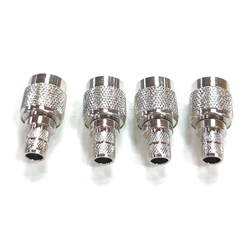 5pcs/lot TNC Male Plug Crimp Soldering Clamp for RG5 RG6 5D-FB LMR300 CNT300 Coax Cable Connector Copper Nickel Plated Free Shipping