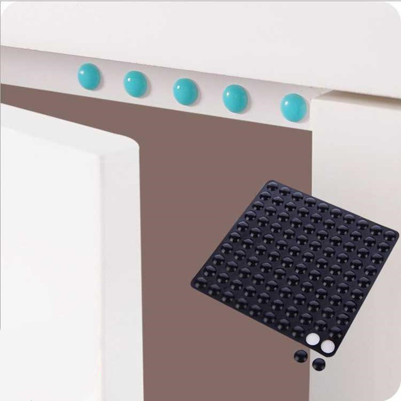 Toilet Protector Pad Drawer Pad Door Pad 8x2.5mm Self Adhesive Rubber Damper Cabinet Insulation Silicone Furniture Fenders