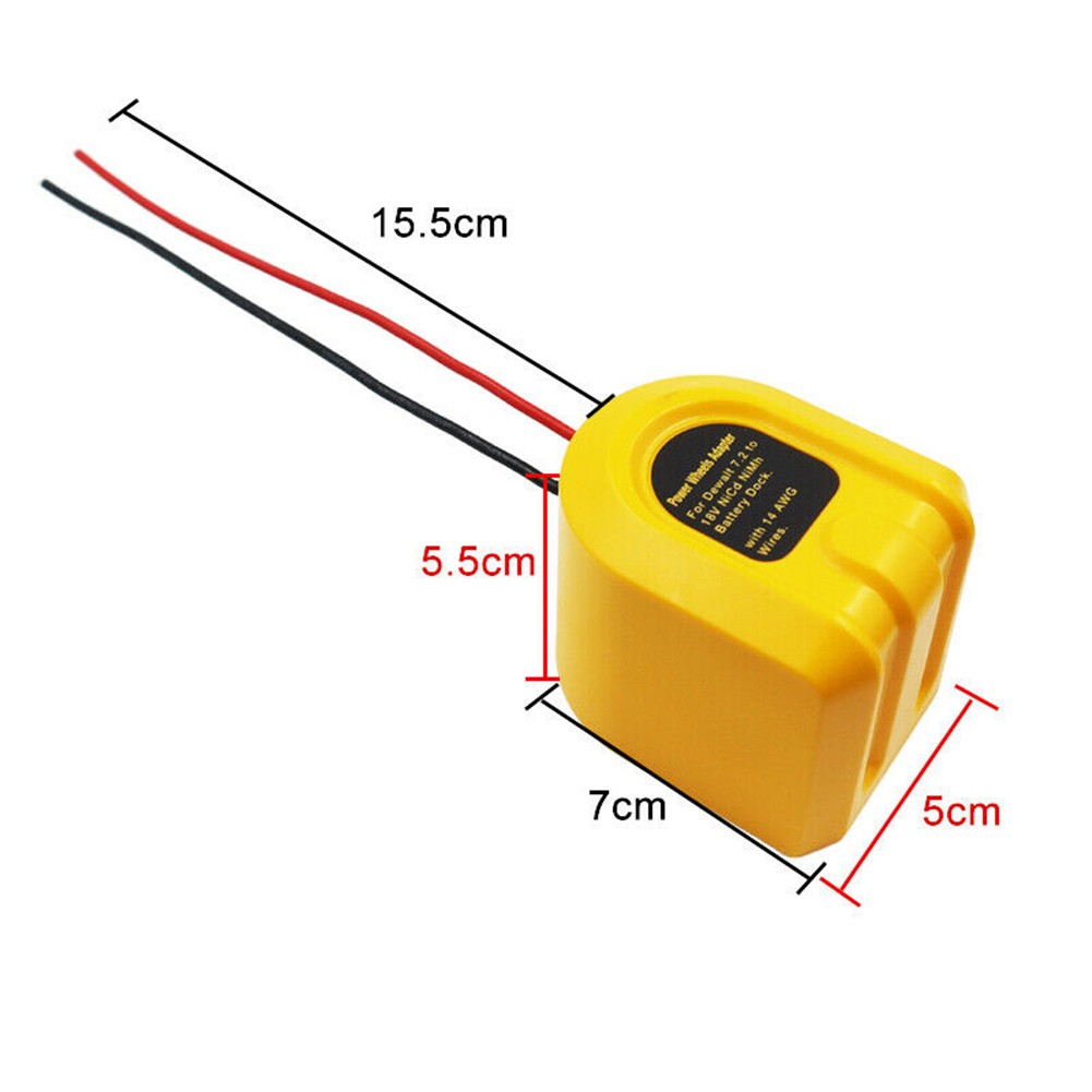 DW Nickel Chrome Connector With Battery Adapter Wire For DW 7.2-18V Ni-Cr Ni-mh Power Tools Charger Parts