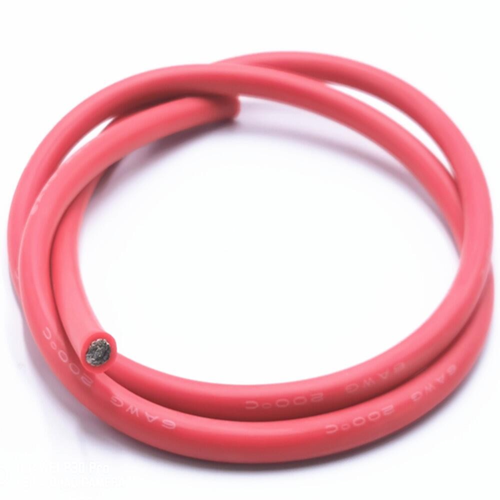 2m Heat Resistant Silicone Wire 14AWG 15AWG 16awg 17 18 20 AWG 22AWG 24 26 AWG High Temperature 200°C Cold Resistance -60°