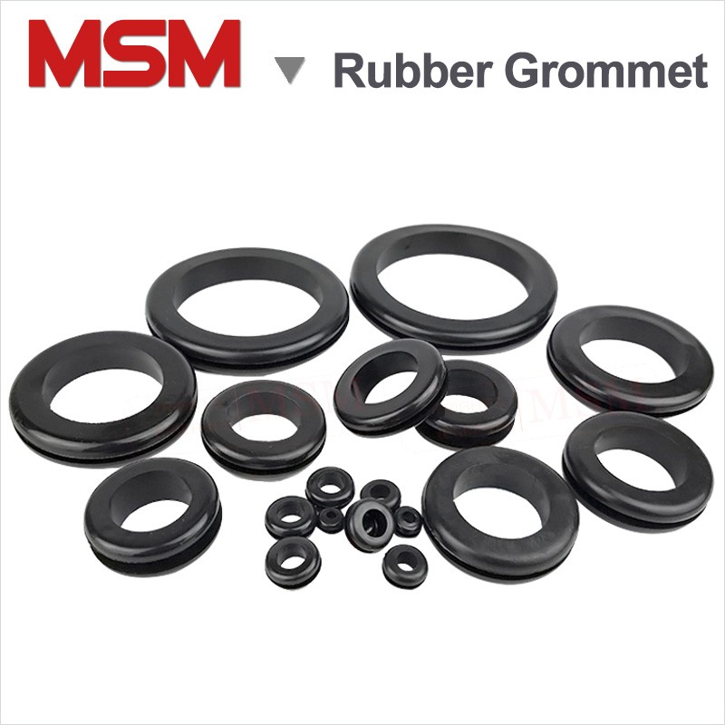 50/10pcs European style double sides blanking hole rubber ring rubber seal assortment for cable wire protection