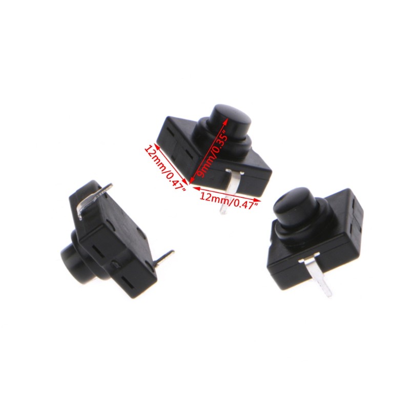 10pcs Flashlight Button Switch 1A 30V CB-1212-112D 2Pin Ultra-thin Mid-Foot