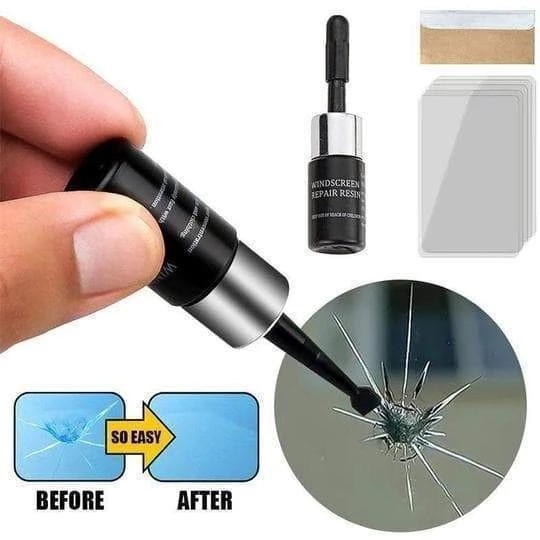 Car Scratched Glass Repair Tool DIY Car Window Phone Screen Repair Kit Glass Curing Glue Auto Glass Scratch Windshield Restore