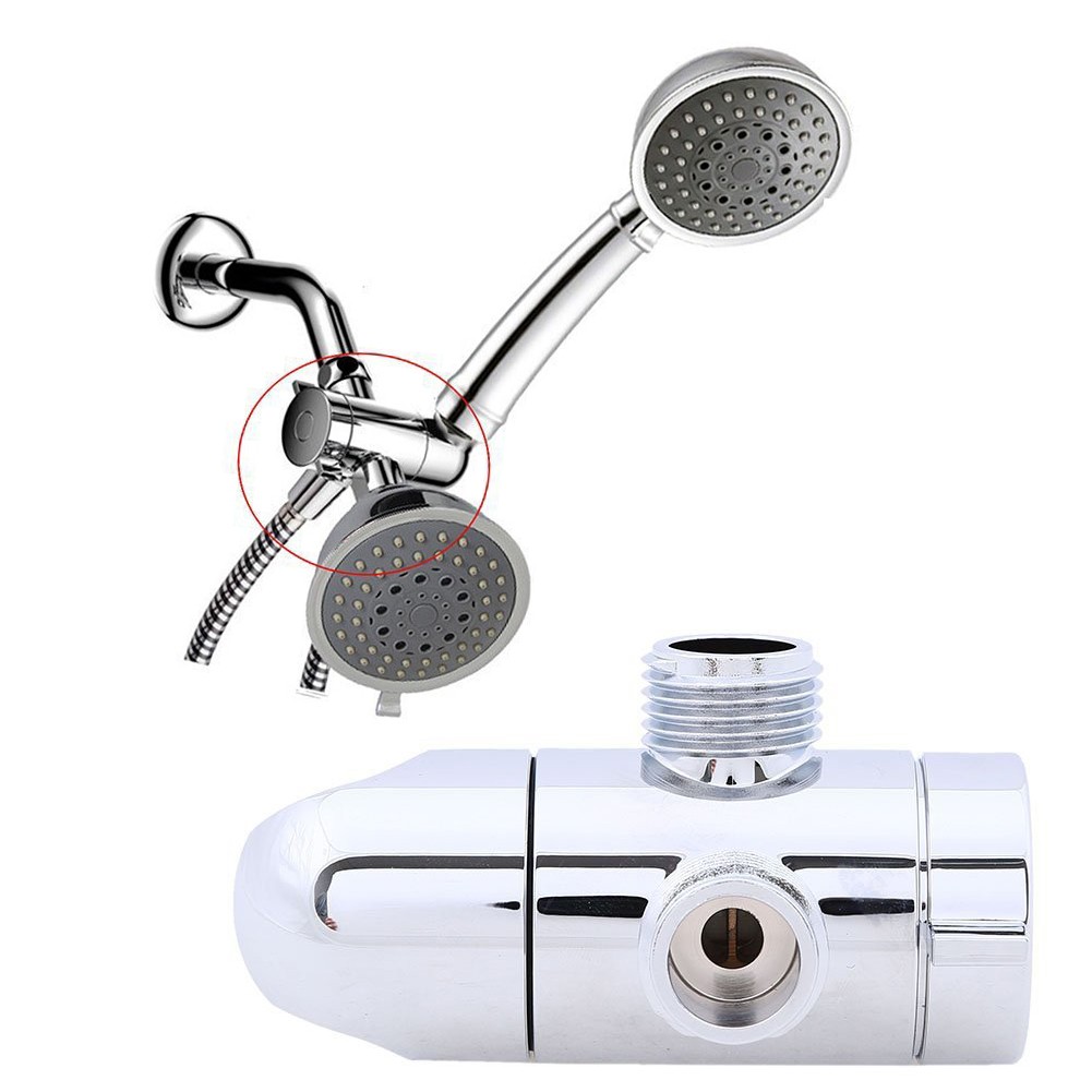 Multifunctional 3 Way Shower Head Holder Water Saving Diverter Combo Wall Mounted Shower Valve Repair Bracket