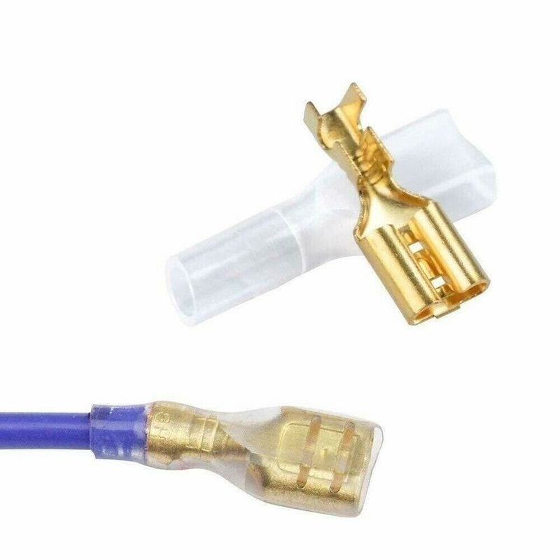 Insulated Box Wire Positive Negative Conductor 2.8/4.8/6.3mm Crimp Terminal Electrical Spade Connectors Assorted Kit