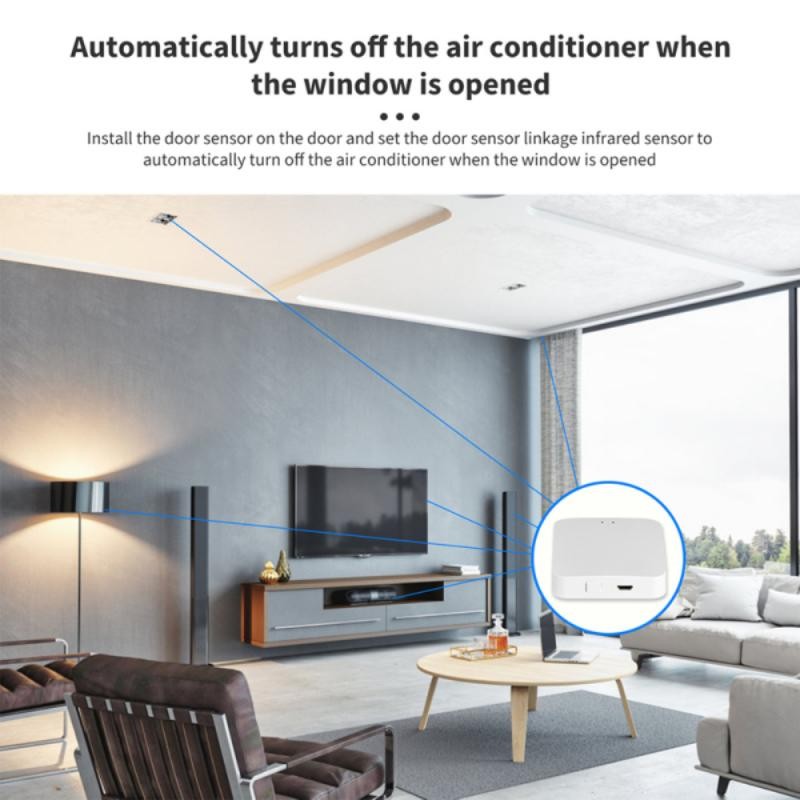 Tuya ZigBee Smart Gateway Multi-mode Bluetooth Network Hub Smart Home Smart Life App Voice Control Work with Alexa Google Home