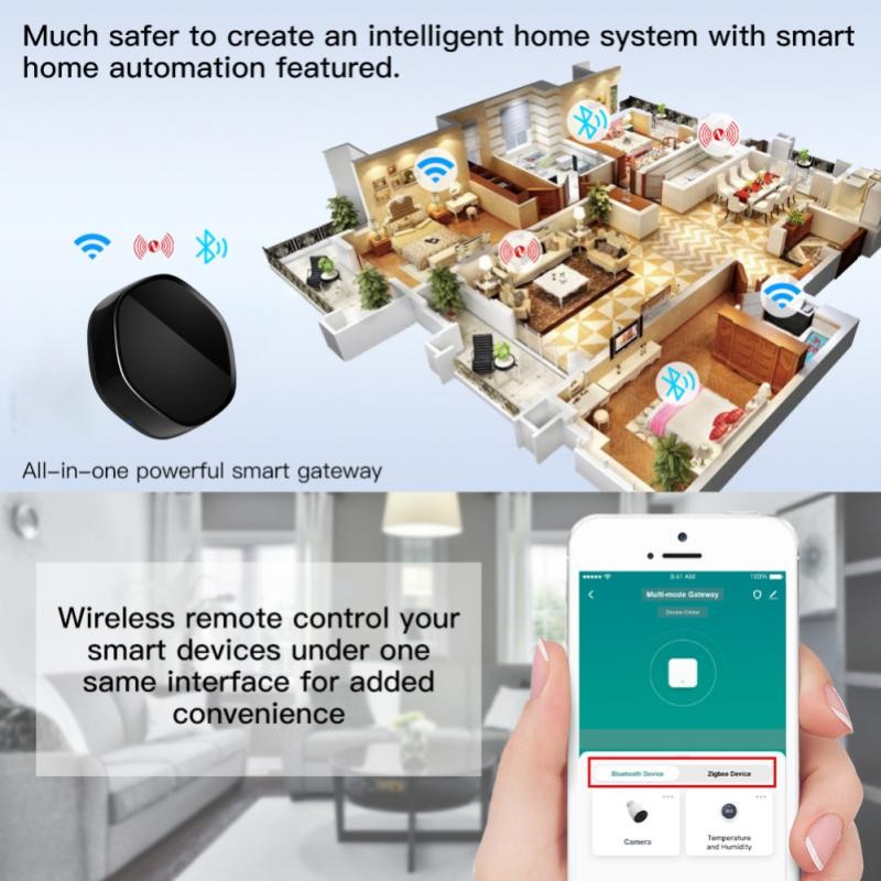 Tuya Wireless Gateway BLE Network + ZigBeach 3.0 Smart Gateway Multifunctional Smart Life for Tuya Smart Life Alexa Google Home Hub