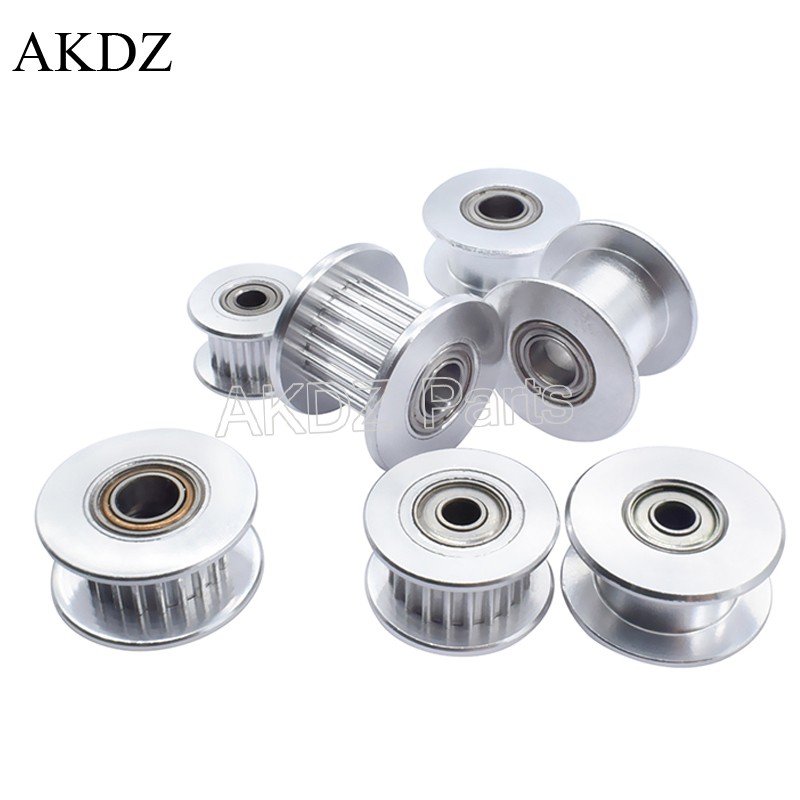 2GT idler pulley 20 teeth bore 5 8mm width bearing timing belt for 10 15mm 3D printer accessories screwing wheel