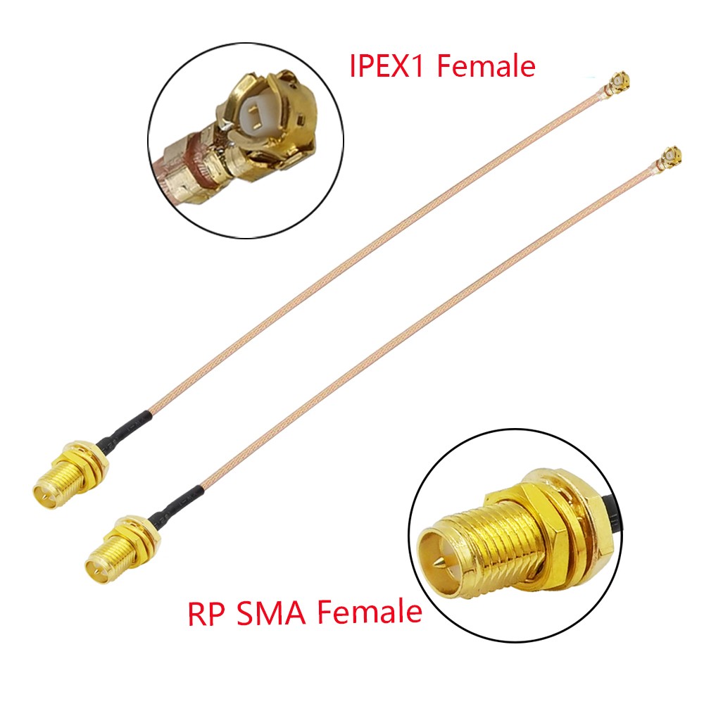 10pcs SMA Female to U.FL IPX Sockets Jack Connectors Adapter RG178/1.13mm Cable SMA Female Pigtail Jumper for WiFi Router GPS AP