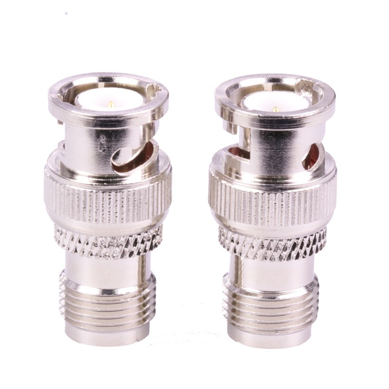 10pcs/lot BNC Male Plug to TNC Female Jack Straight RF Adapter Coupler High Quality Copper TNC to BNC M/F RF Connector Adapter