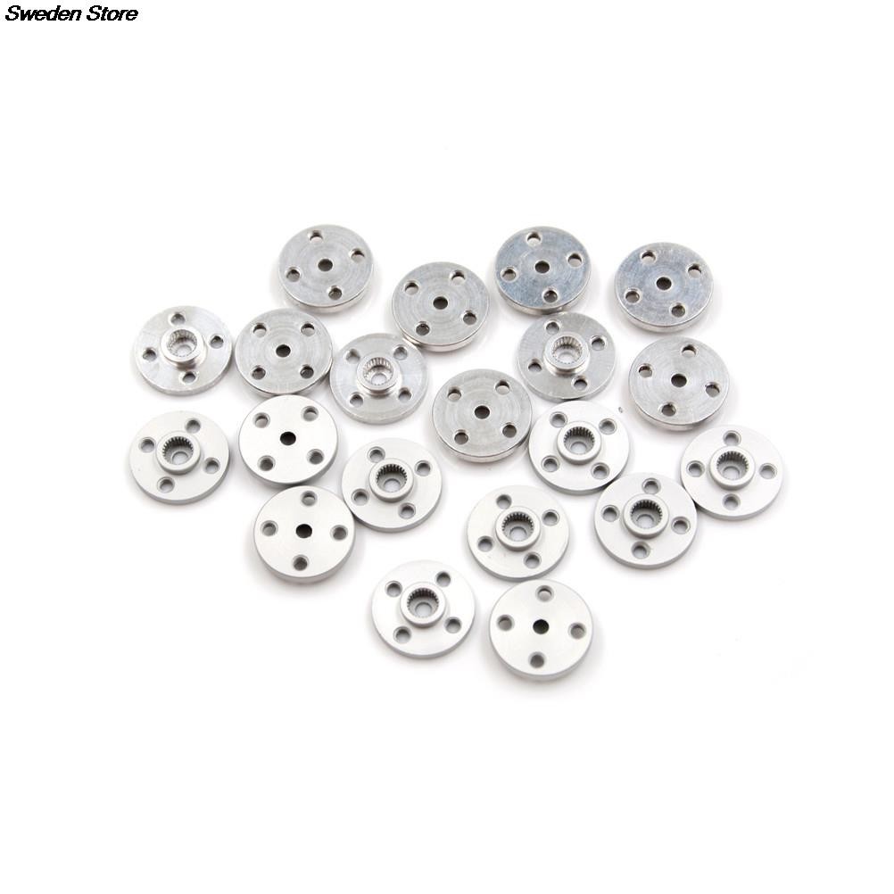 10pcs Metal Servos Mount Aluminum Metal 25T Servo Arm Disc Type Metal Antlers for Towrer Pro MG995 MG996 Futaba Ace Robot