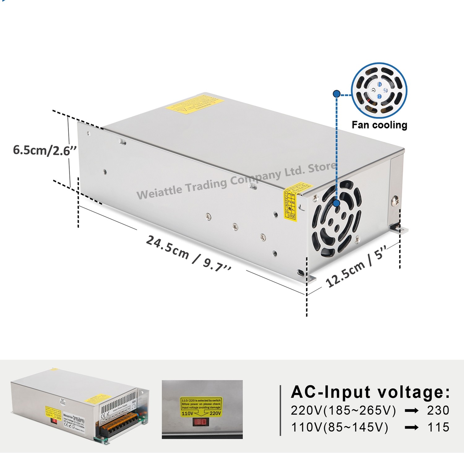 5V 12V 24V 36V 48V 60V Switching Power Supply Transformer SMPS 2A 3A 4A 5A 8A 10A 12A 15A 20A 25A 30A 40A 50A 60A LED Power Transformer