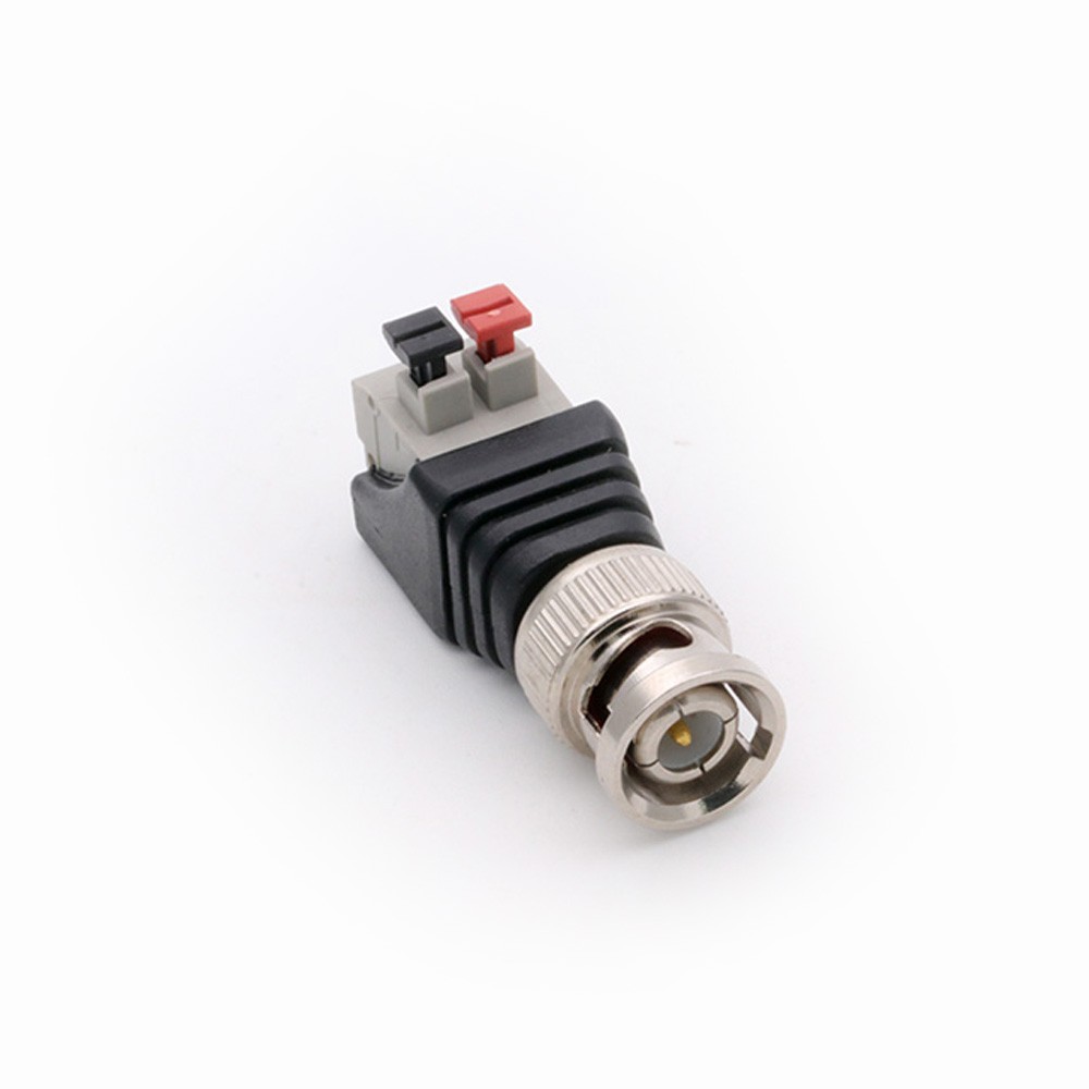 CCTV Camera Terminal BNC Male UTP Video Balun Connector Cable Adapter Plug Connected Pressure for CCTV Camera