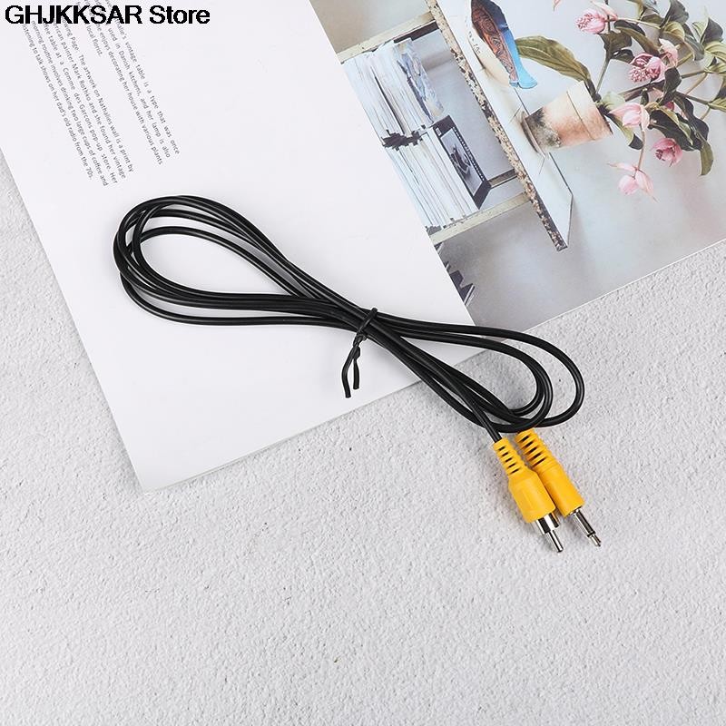 1pc 1.5m 3.5mm 1/8" Mono-Male Plug to Single RCA Male Audio Video Cable Adapter Cord New