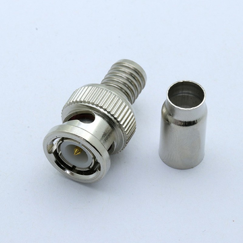 F to BNC Connector RF Adapter BNC Male Plug to F Female Jack Coax Adapter Connector for Camera Scanner 12/50/100pcs