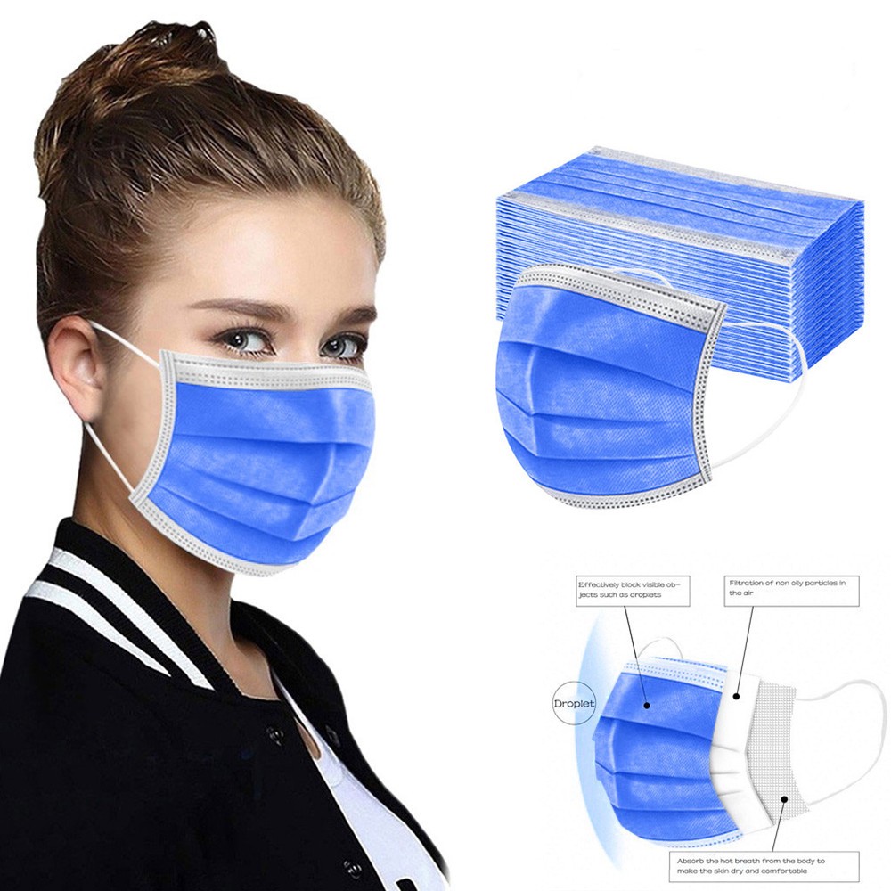 10-200pcs Adult Mouth Mask Disposable Face Mask Cherogical Mask 3 Layer Anti-Dust Mascarillas Quirojicas Gay Colors