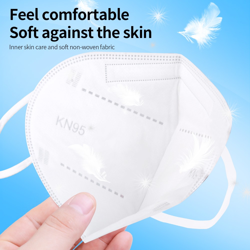 5 Layers Adult White KN95 Protective Face Mask Reusable Mascherine FFP2 Mascarillas FPP2 Masks ffp2masque CE Filter Fabric