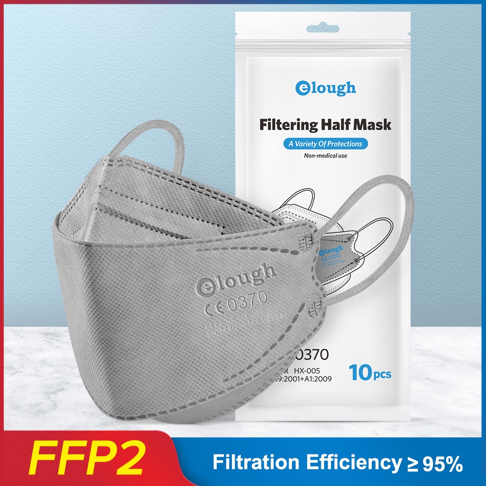 Elough 0370 ffp2masque noir mascarillas kn95 قناع سمك ffp2 قناع كوري fpp2 mascarillas