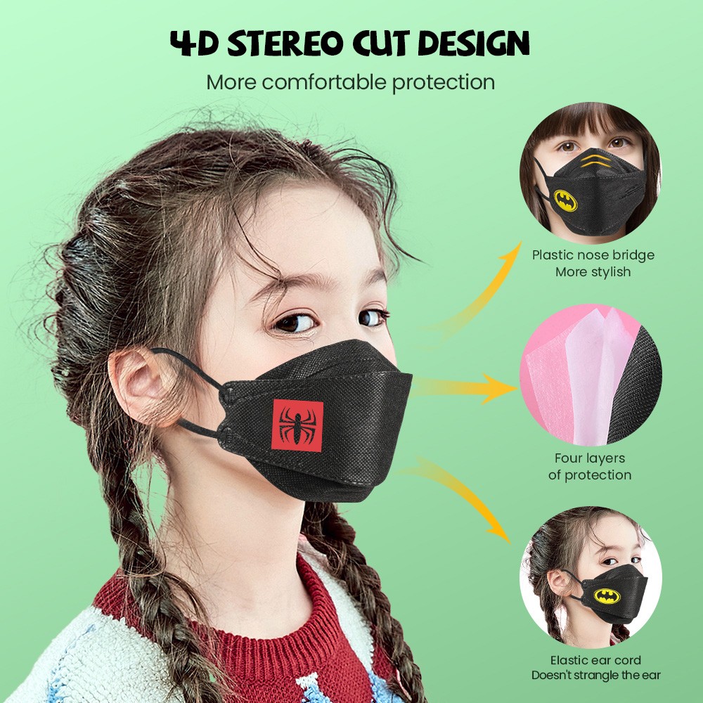 EU Approved FFP2 Mascarillas Niñas Fpp2 Mask Face Masks Kn95 Respirator Mask Kids Boys Mask ffp3 ffp2fan niños