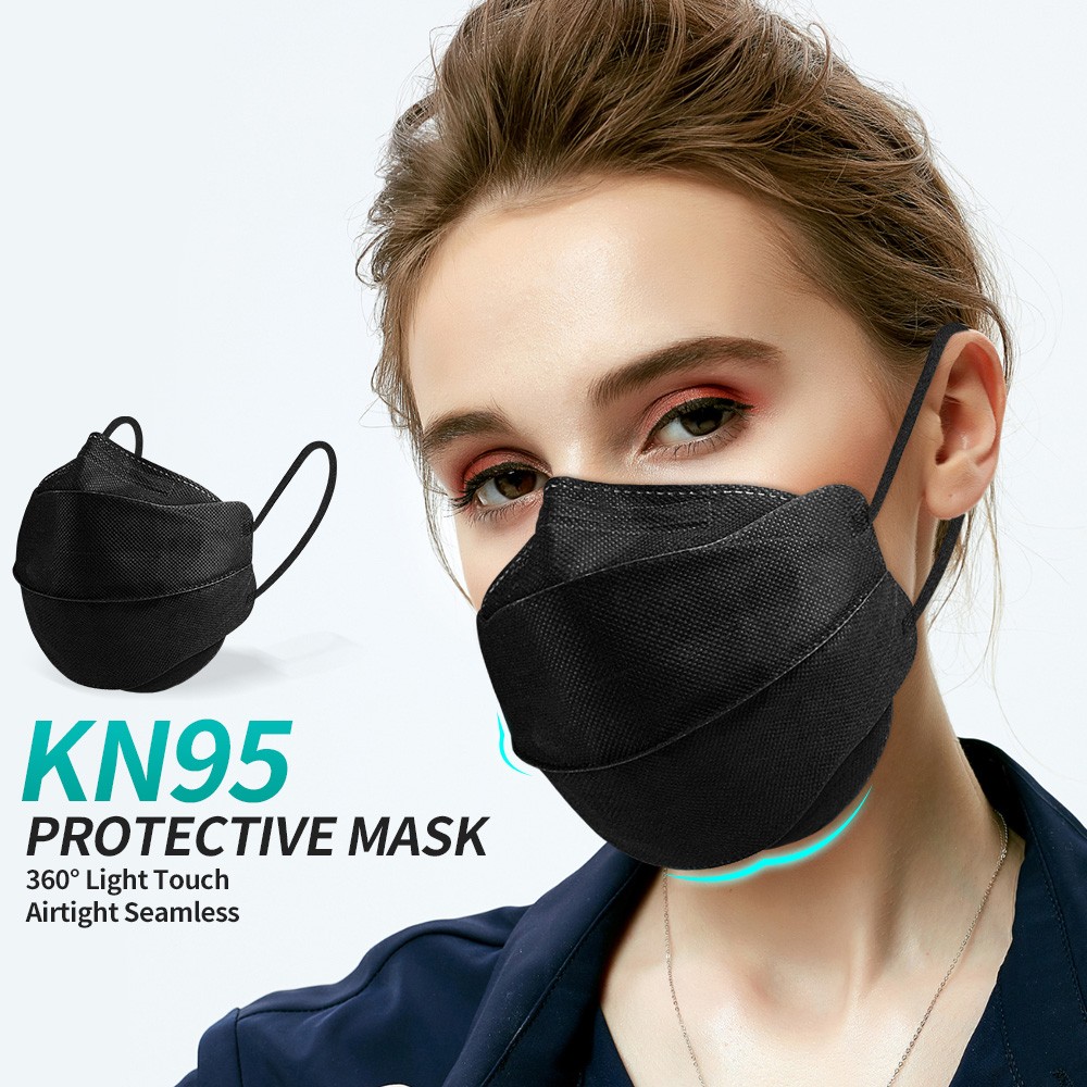 4D Mascarilla FPP2 هومولوكادا 4 طبقات قناع وجه واقي الجهاز التنفسي CE KN95 Mascarillas Negras قابلة لإعادة الاستخدام ffp2fan شهادة