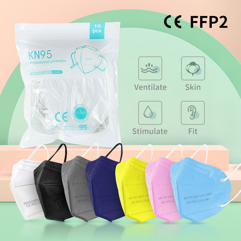 1-100pcs KN95 Masks ffp2fan ffpp2 Mouth Mask Reusable KN95 Respirator FPP2 Masque FFP2 Protective Face Mascarillas Masken CE