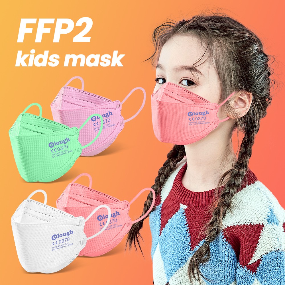 FPP2 Approved Children Mask FFP2Fan Kids Korean Fish Mask Respirator Mask FFP 2 KN95 Face Masks pff2 ffp2reuse zable FFPP2