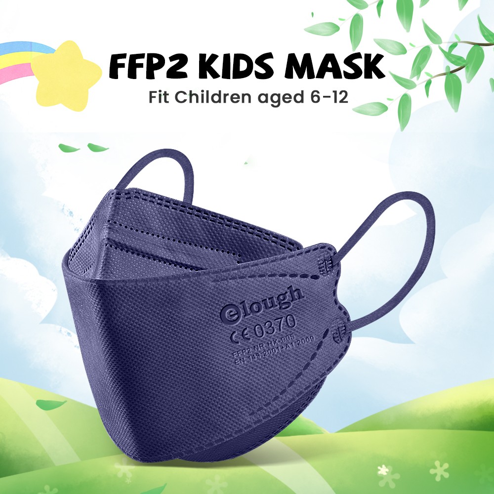 أقنعة إيلو FPP2 للأطفال 6-12 سنة الأسماك الكورية Mascarilla Infantil FPP2 قابلة لإعادة البيع 4 طبقات FFP2 KN95 قناع للأطفال