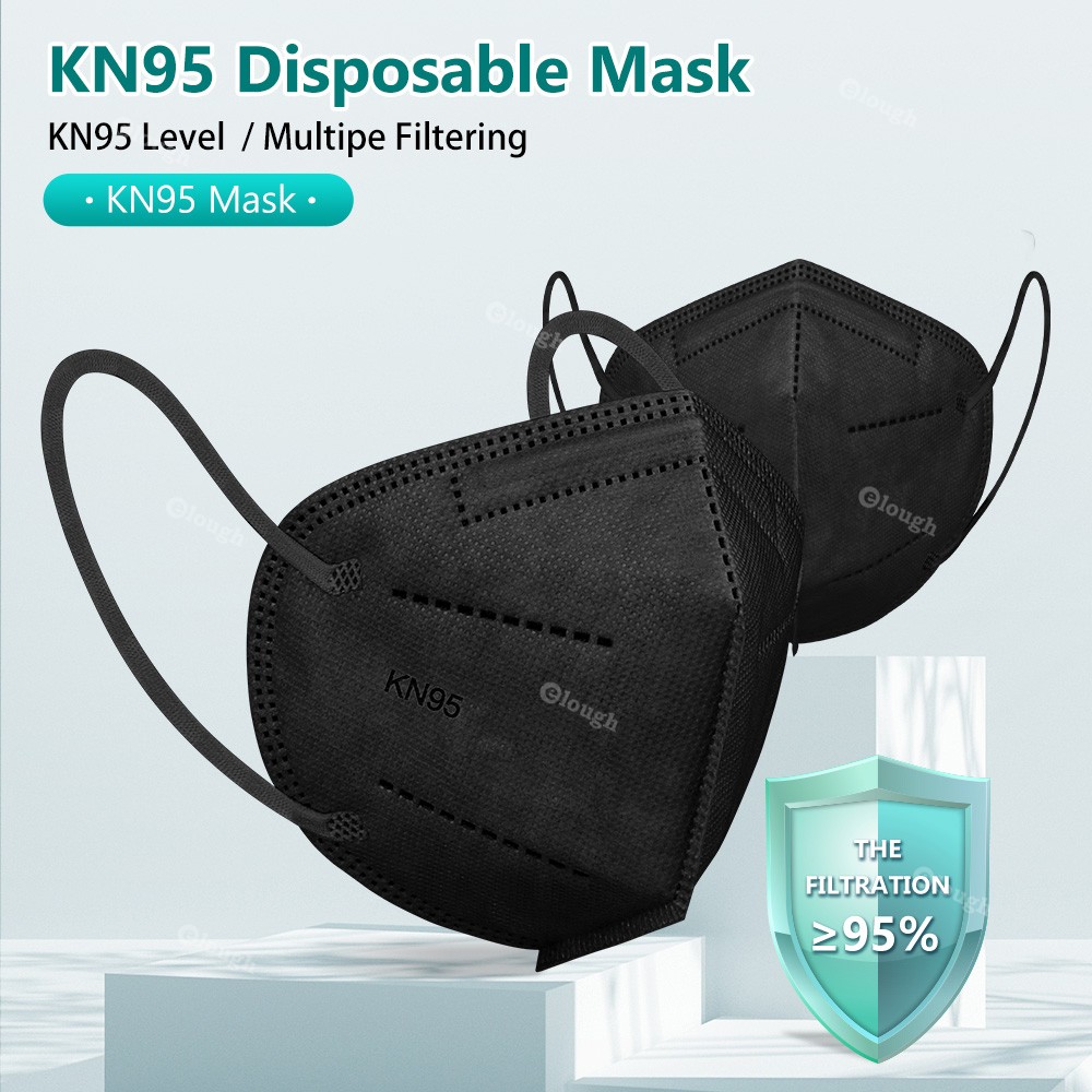 KN95 Mascarillas FPP2 Morandi Masks Black Gray FFP2 Adult 5 Layers Protective Face Mask Oral Respirator Mask ffp2masque CE