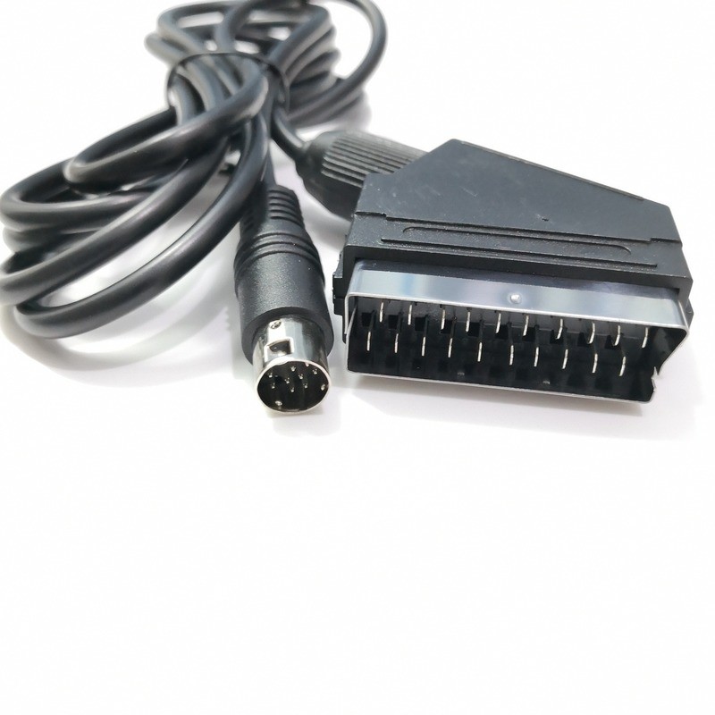 RGB Scart Lead Cable For Sega Mega Drive 2-Generation 2 Megadrive 2 MD2 RGB AV Scart Cable 1.8m D11 20 Dropshipping